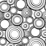 Geometric abstract seamless pattern in black and white