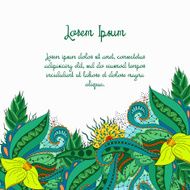 Abstract colorful summer zentangle background