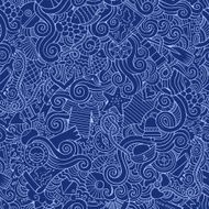 Seamless abstract pattern sealife and marine N7