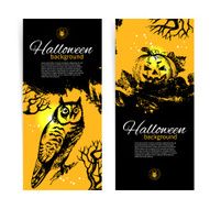 Set of Halloween banners N2