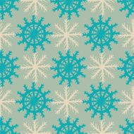 seamless pattern with snowflakes N4