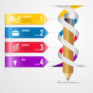 Abstract 3D Modern template vector banner infographics Business Concept