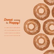 &#039;Donut worry be Happy&#039; invitation Donut illustration Colored Pencils Drawing
