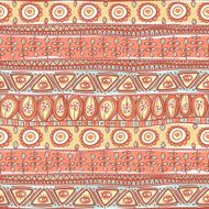 tribal orange ornament
