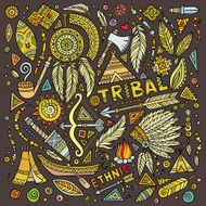 Tribal native American set of symbols N11