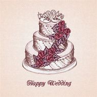Wedding cake card