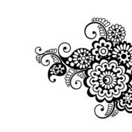 Flower vector ornament background N4