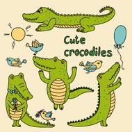 Cute crocodiles