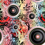 Musical grunge background N5