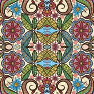 Vector geometric pattern with seamless texture Tribal ethnic ornament N8