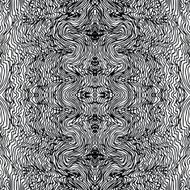 Monochrome seamless waves hand-drawn pattern N7