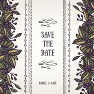 Save the date card template N3