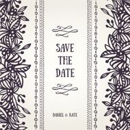 Save the date card template N4