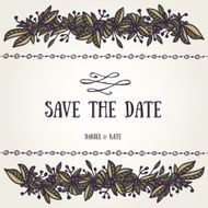 Save the date card template N5