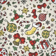 Hand drawn Christmas seamless pattern N8