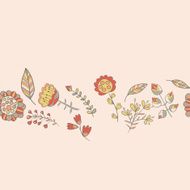 Flower pattern hand-drawn cute doodle N5