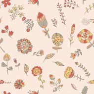 Flower pattern hand-drawn cute doodle N6