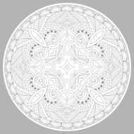 coloring book page for adults - zendala N31