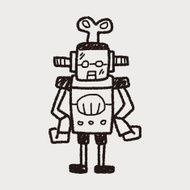 robot doodle N763