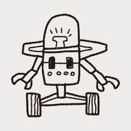 robot doodle N764