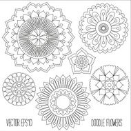 Doodle flowers set N5