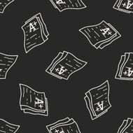 test papper doodle seamless pattern background