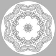 coloring book page for adults - zendala N32