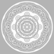 coloring book page for adults - zendala N33