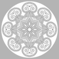 coloring book page for adults - zendala N34