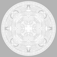coloring book page for adults - zendala N36