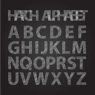 Stripped alphabet chalkboard N2