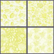 Set of floral seamles patterns N3