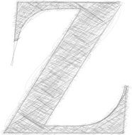 Freehand Typography Letter Z N5