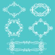 Set of floral frames N3
