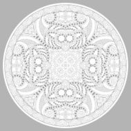 coloring book page for adults - zendala N41