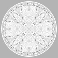 coloring book page for adults - zendala N42