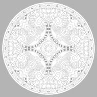 coloring book page for adults - zendala N43