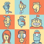 doodle cartoon people
