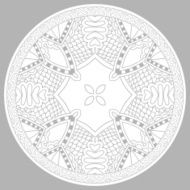 coloring book page for adults - zendala N44