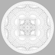 coloring book page for adults - zendala N45