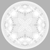 coloring book page for adults - zendala N46