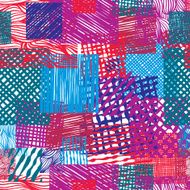 Hand drawn lines textures grunge style seamless pattern vector N4