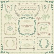 Colorful Hand Drawn Design Elements N2