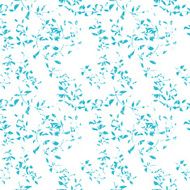 Seamless pattern with grunge leaves
