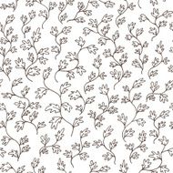 Seamless background with leaves and branches