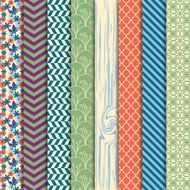 Vector Collection of Bright and Colorful Backgrounds in Masculine Colors N2