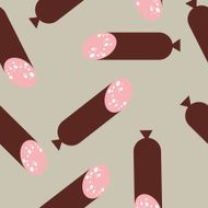 sausage pattern Seamless Wurst Endless print texture Cartoon