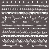 Hand drawn design borders N5