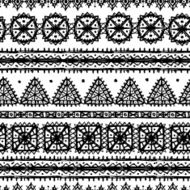 Tribal art ethnic seamless pattern N12