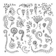 Set of floral ornaments for your design N6